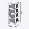 Cajonero Rimax Fique 4 Gavetas Mocca