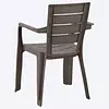 Silla Rimax Barú Con Brazos Mocca