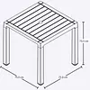 Mesa Rimax Baru Gris Hielo