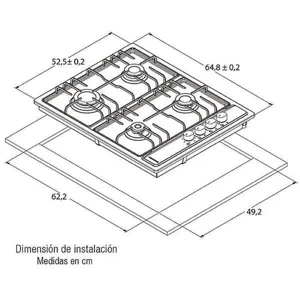 Estufa Challenger De Empotrar Ss 6640