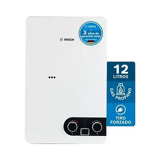 Calentador De Agua 12 Lt Tiro Forzado De Paso A Gas Propano