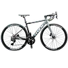 Bicicleta Ruta Gris En Aluminio Quetzal Grupo Ltwoo 2x11
