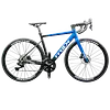 Bicicleta Ruta Azul En Aluminio Quetzal Grupo Ltwoo 2x11