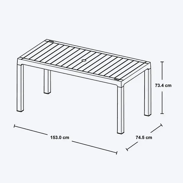 Mesa Rimax Barú Familiar Taupe