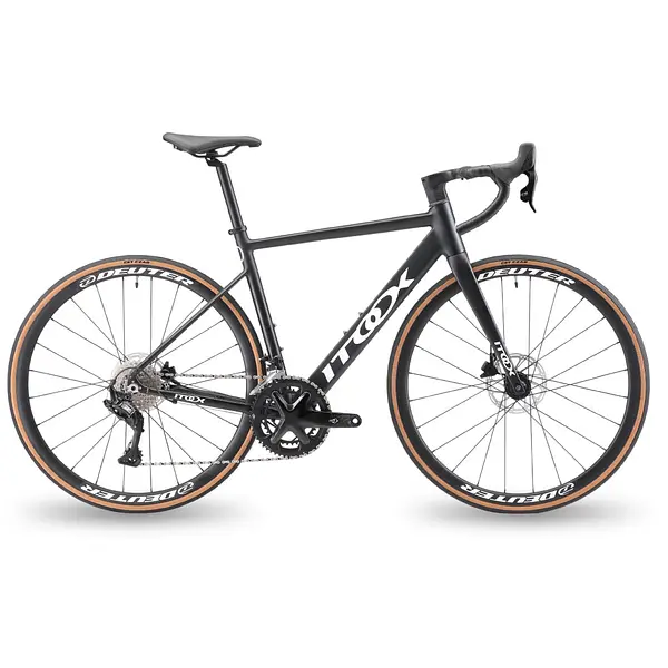 Bicicleta Ruta Negra En Aluminio Quetzal Grupo Ltwoo 2x11