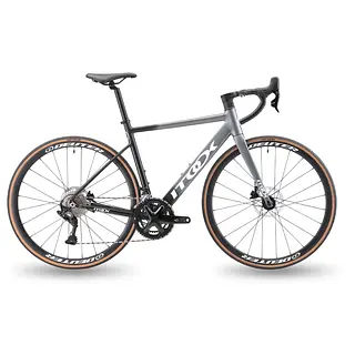 Bicicleta Ruta Gris En Aluminio Quetzal Grupo Ltwoo 2x11