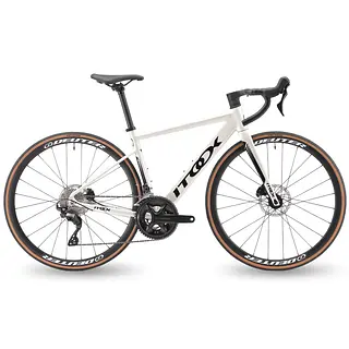 Bicicleta Ruta Blanca En Aluminio Quetzal Grupo Shimano 105
