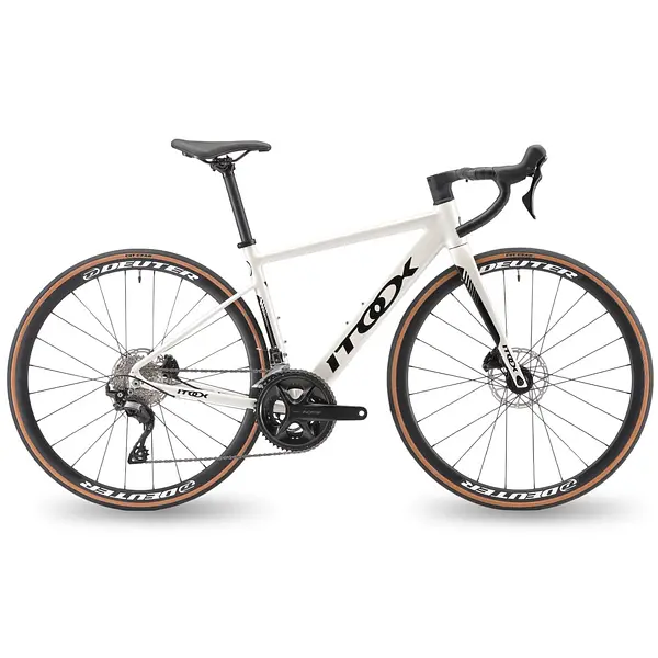 Bicicleta Ruta Blanca En Aluminio Quetzal Grupo Shimano 105