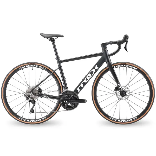 Bicicleta Ruta Negra En Aluminio Quetzal Grupo Shimano 105