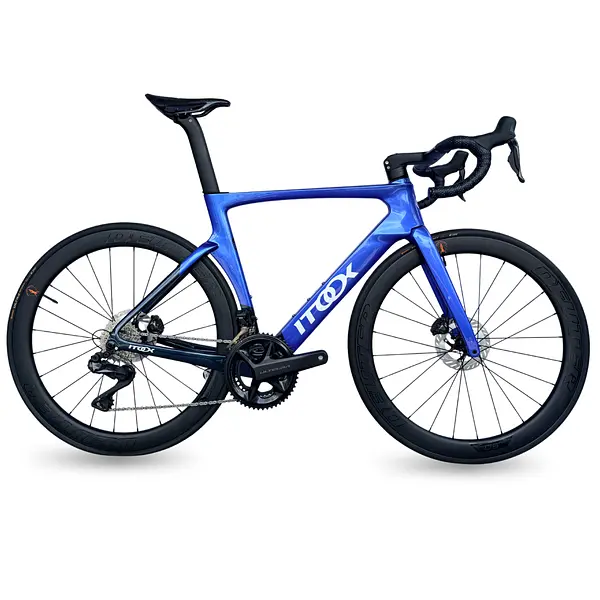 Bicicleta De Ruta Compas Pro Color Azul Petroleo 7.5kg