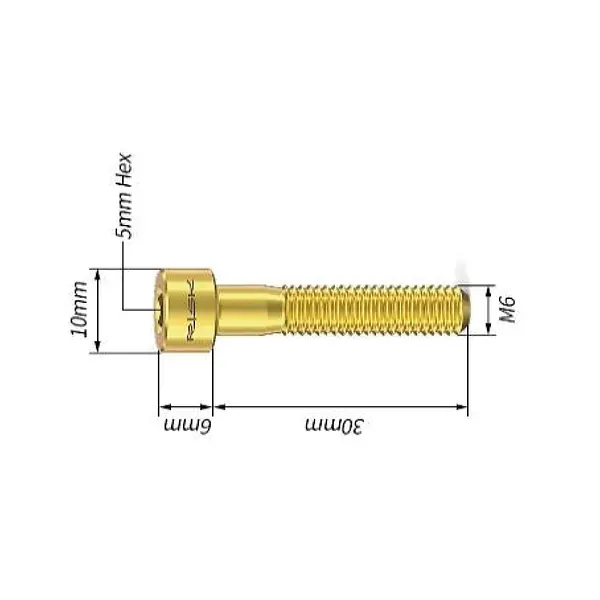 Tornillo Tapa De Potencia Cabeza Cuadrada M6x30